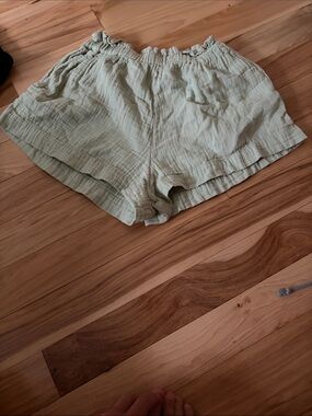 Light Sage Green Women’s Roxy Cotton Shorts